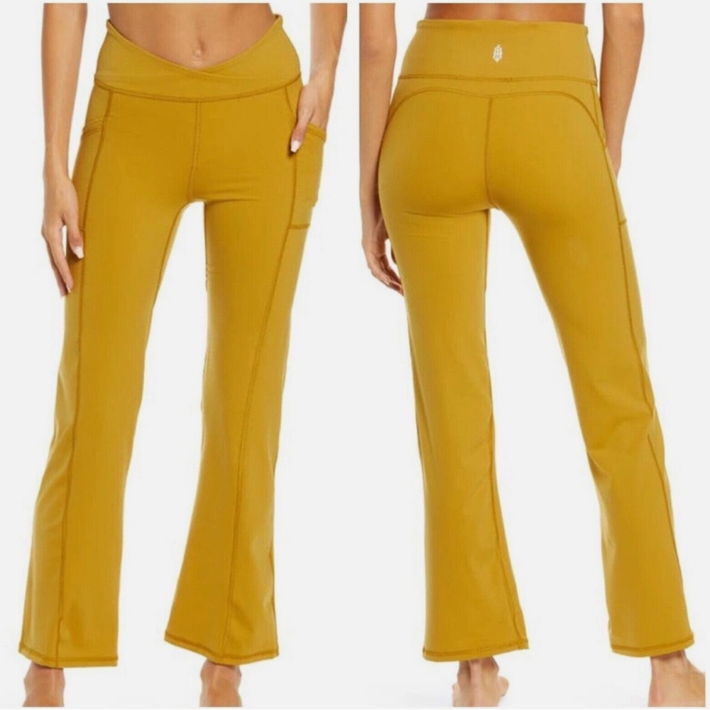 Free People Shanti High-Waisted Flare Pants NWOT